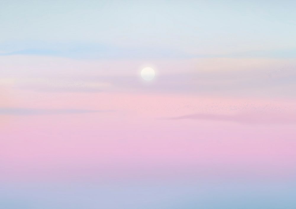 Pink sunset sky background