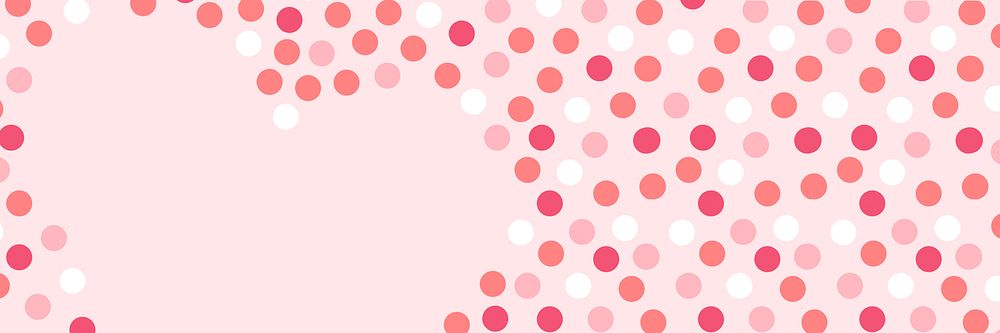 Pink Valentine's Day background, heart shape design