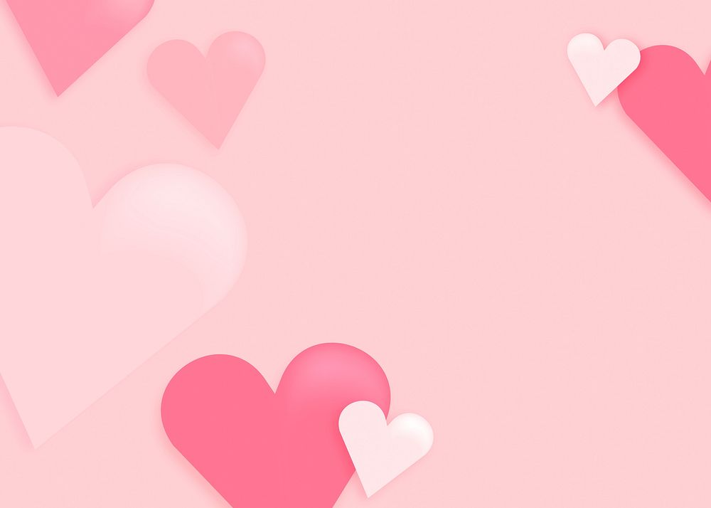 Valentine's hearts background, pink design