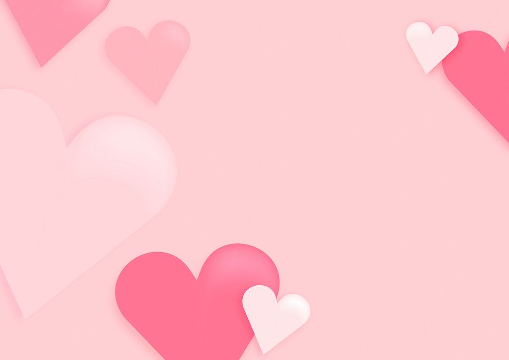 Valentine's hearts background, pink design