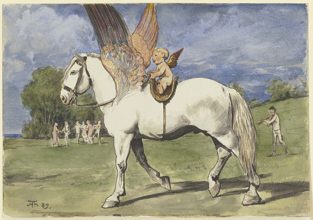 Landscape &middot; animal depiction &middot; historical narration &middot; mythological representation &middot; Pegasus, the…