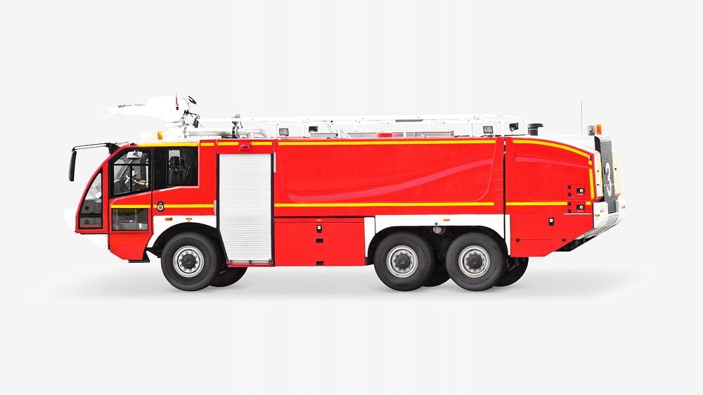 Red firetruck isolated design