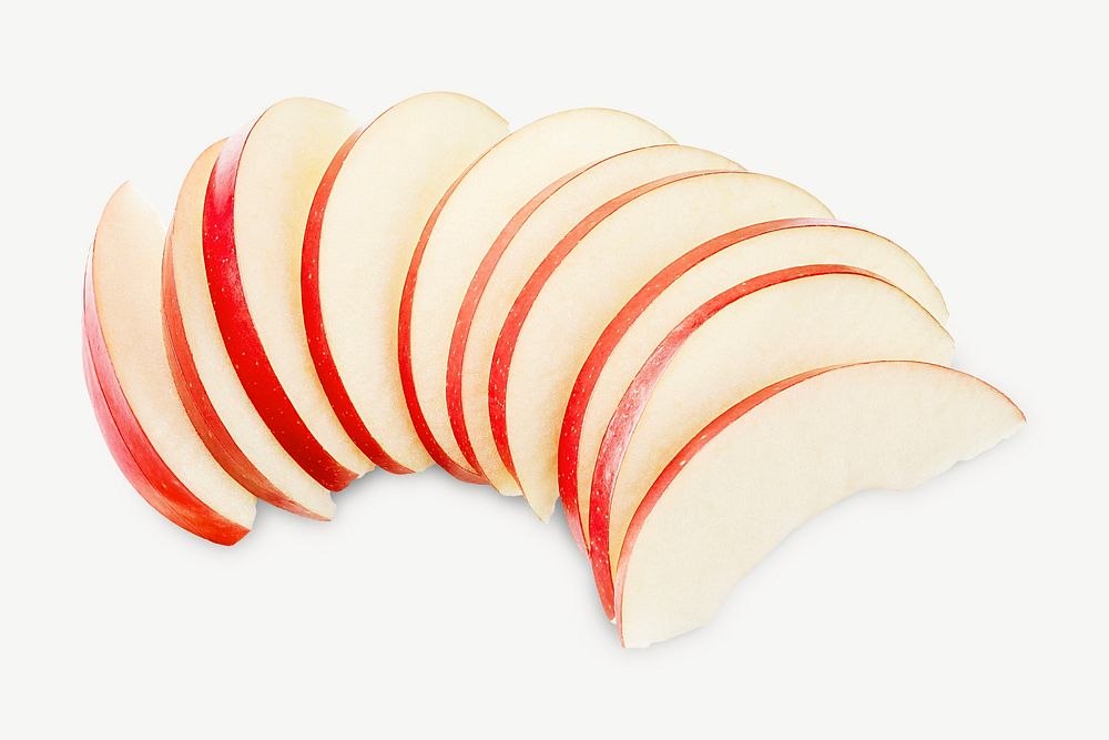 thinly-sliced-apples-isolated-element-free-psd-rawpixel