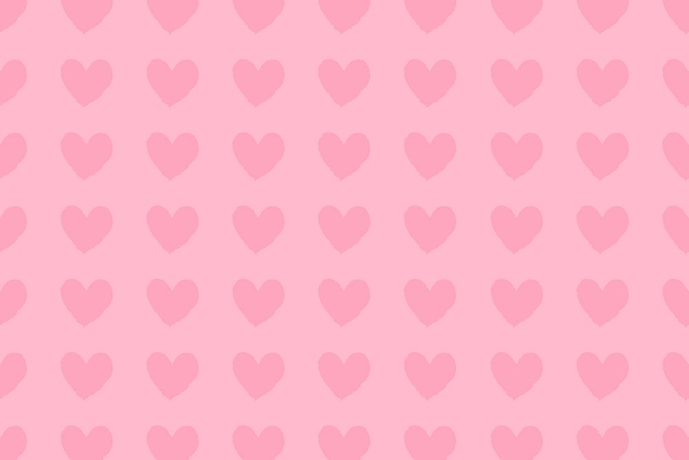 Pink heart background, simple love