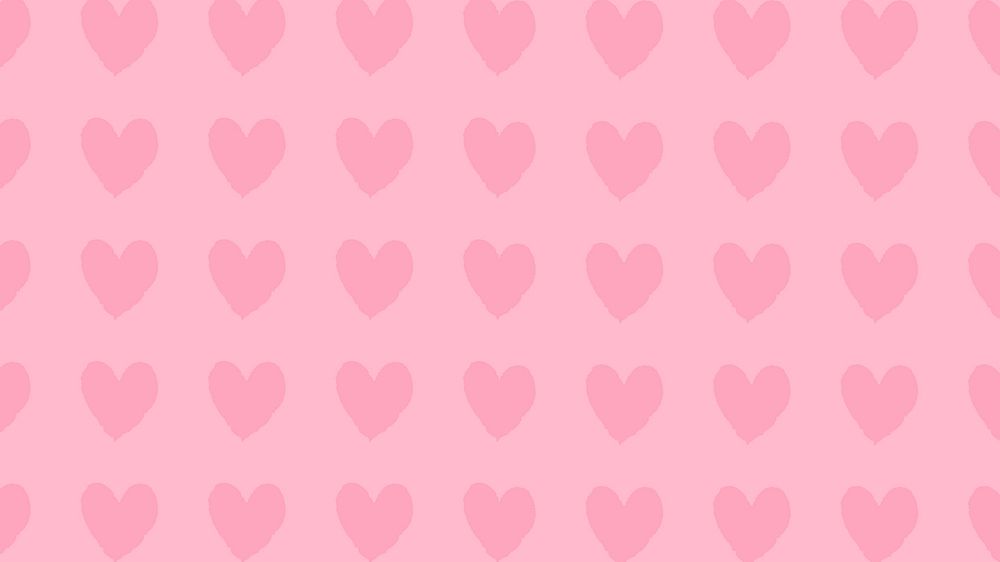 Pink heart love desktop wallpaper