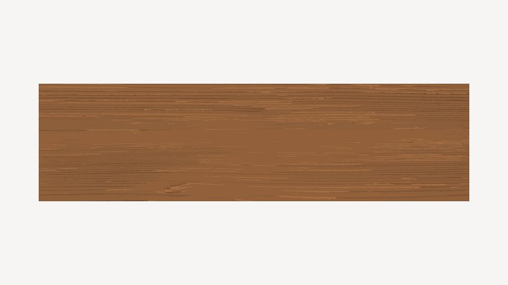 Brown wood floor illustration collage element vector