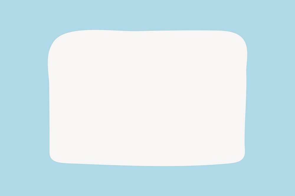 White square border frame vector