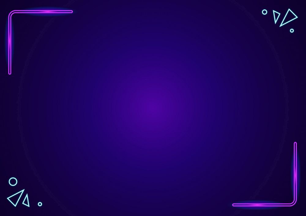 Neon purple border background