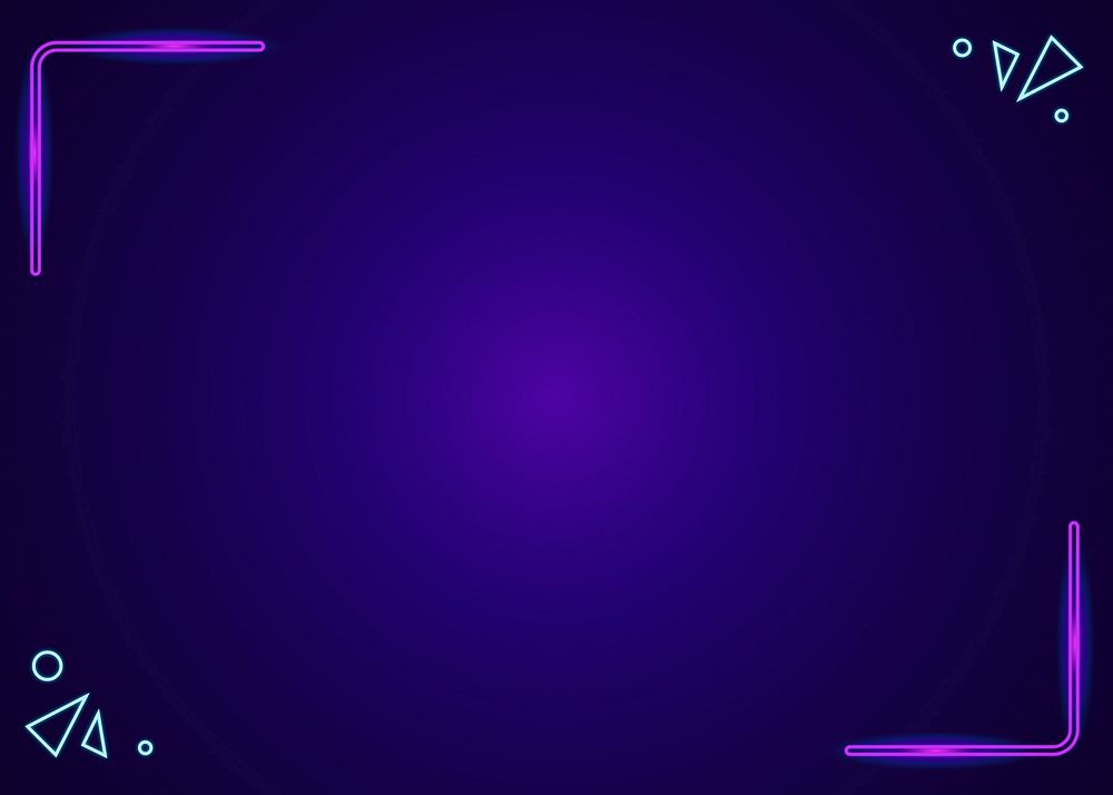 Neon purple border background
