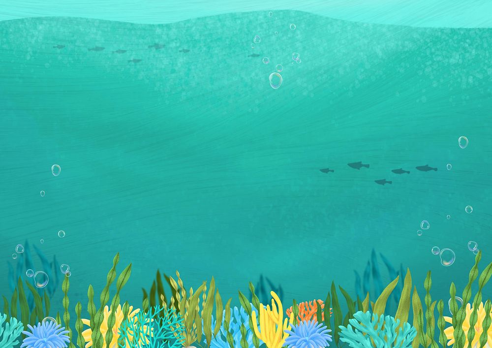 Environment underwater ocean background