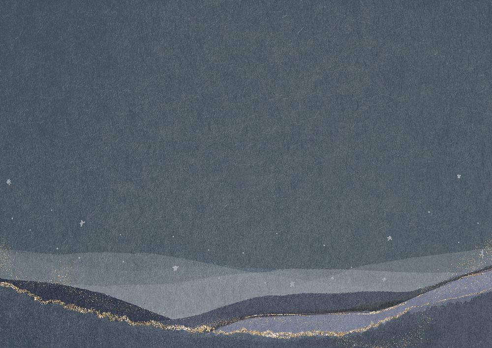 Dark blue paper background, aesthetic border