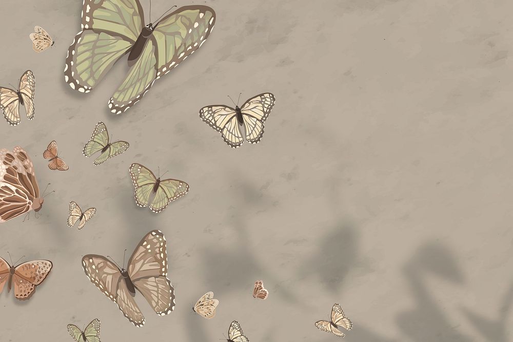 Aesthetic butterfly illustration background | Premium Photo - rawpixel