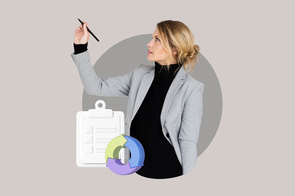 Modern business management isolated design | Premium Photo - rawpixel