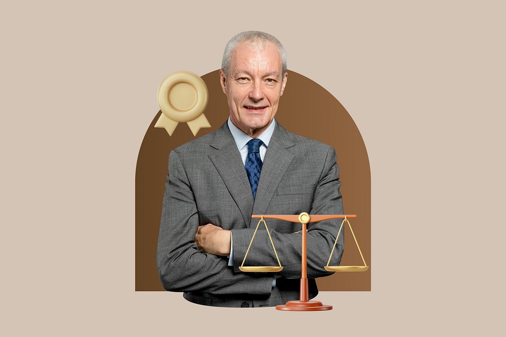 Modern professional legal advisor isolated design