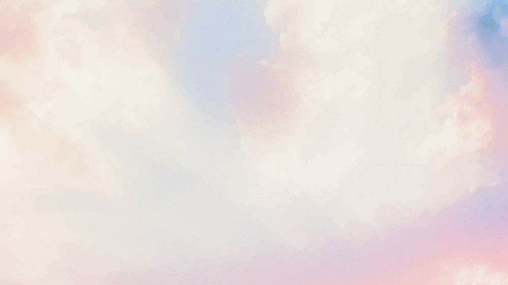 Beautiful cloudy pastel sky desktop wallpaper