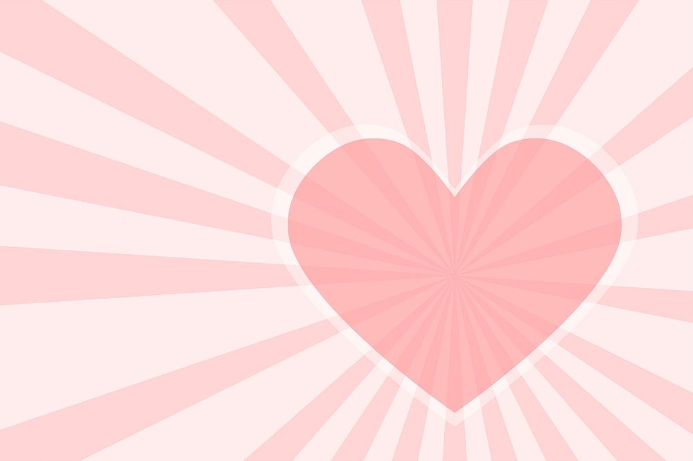 Pink heart background illustration. Free public domain CC0 image.