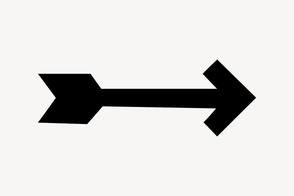 Black arrow image element Free Photo rawpixel