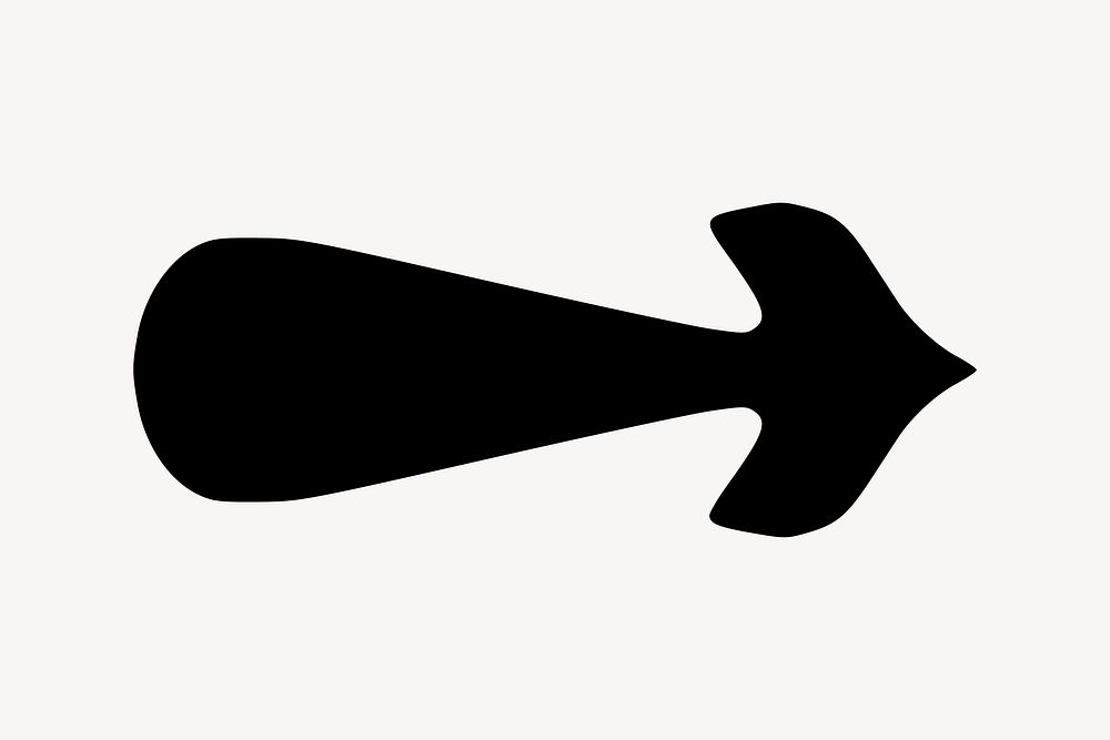 Black arrow image element Free Photo rawpixel