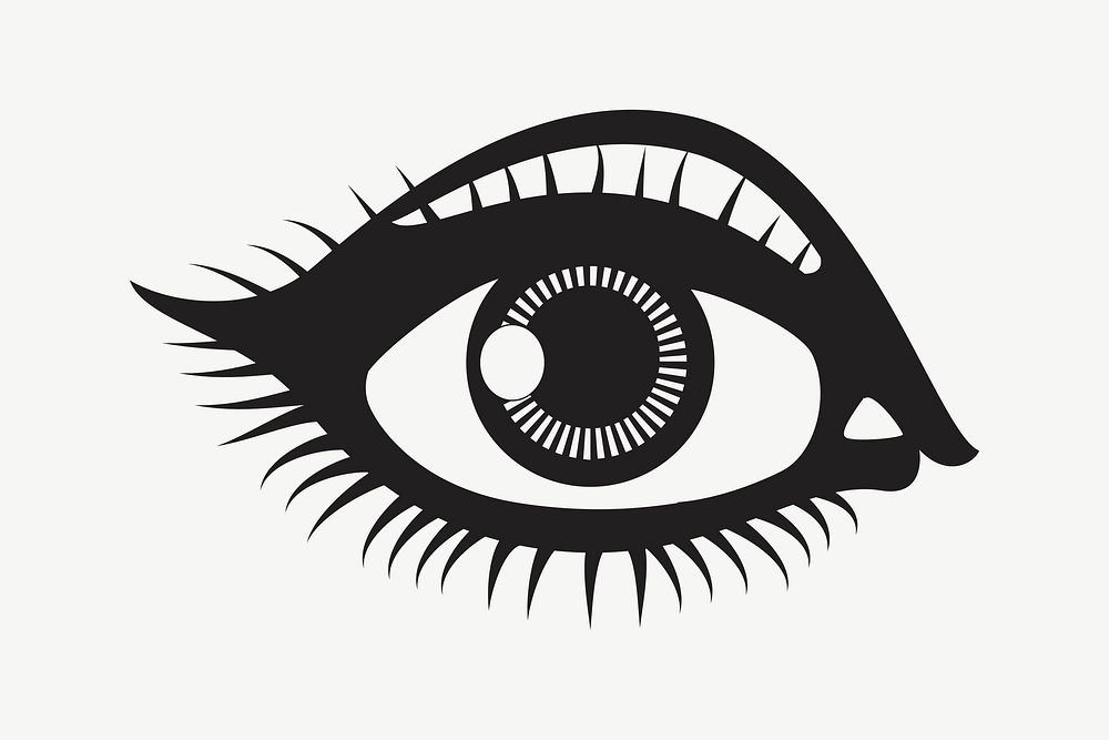 Eye design element psd