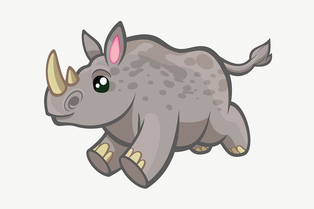 Rhinoceros design element psd