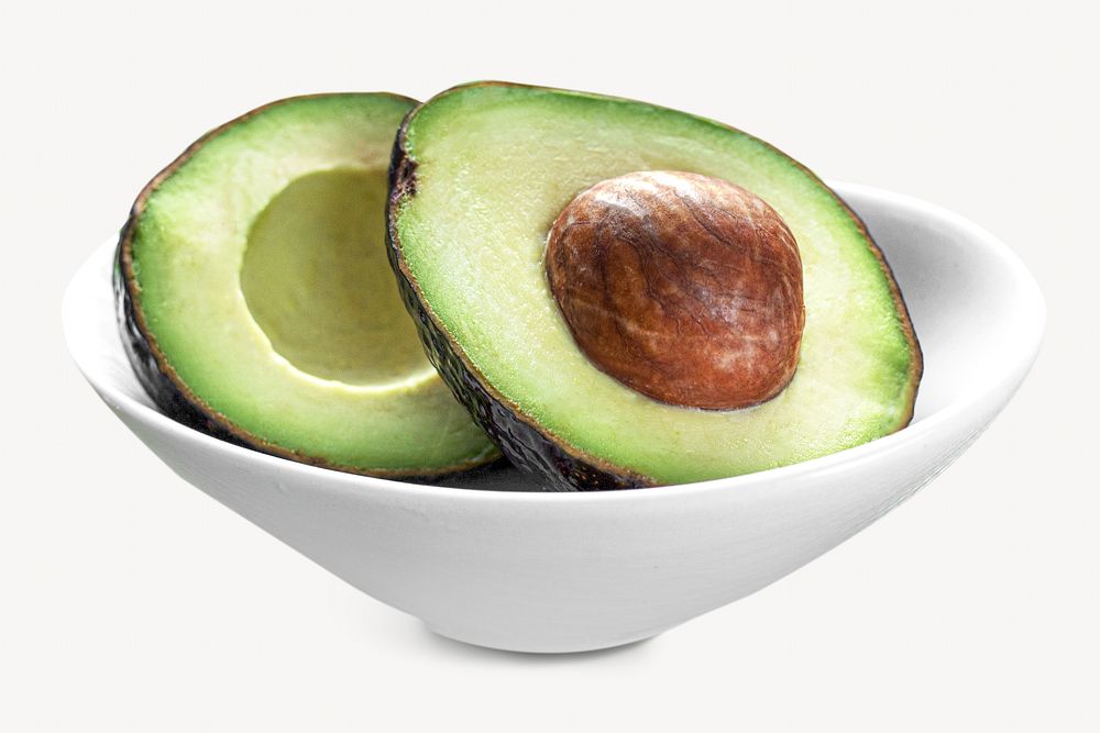 Avocado isolated image on white