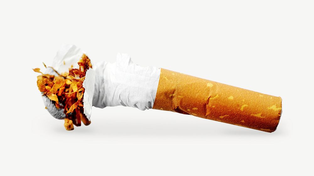 Cigarette butt collage element psd Free PSD rawpixel