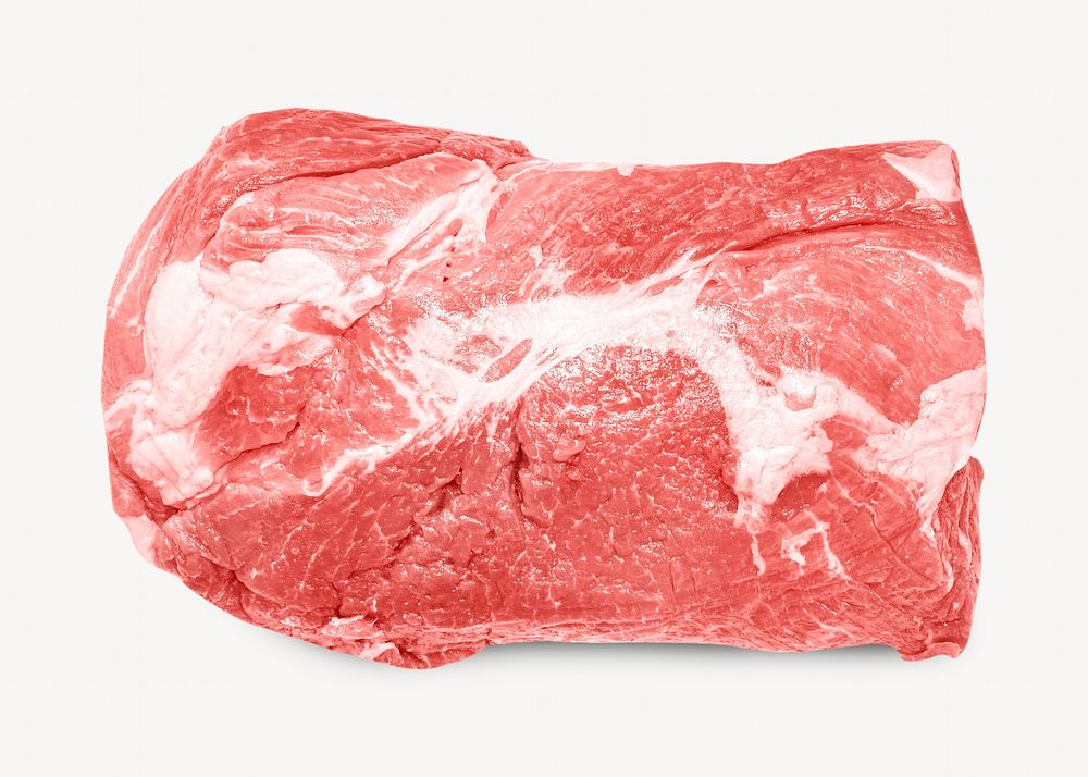 Fresh red meat, isolated image