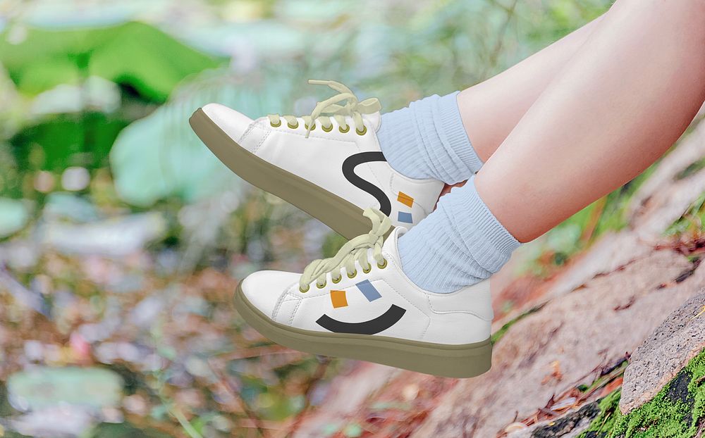 Cute white canvas shoes