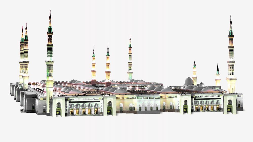 Mecca isolated image on white