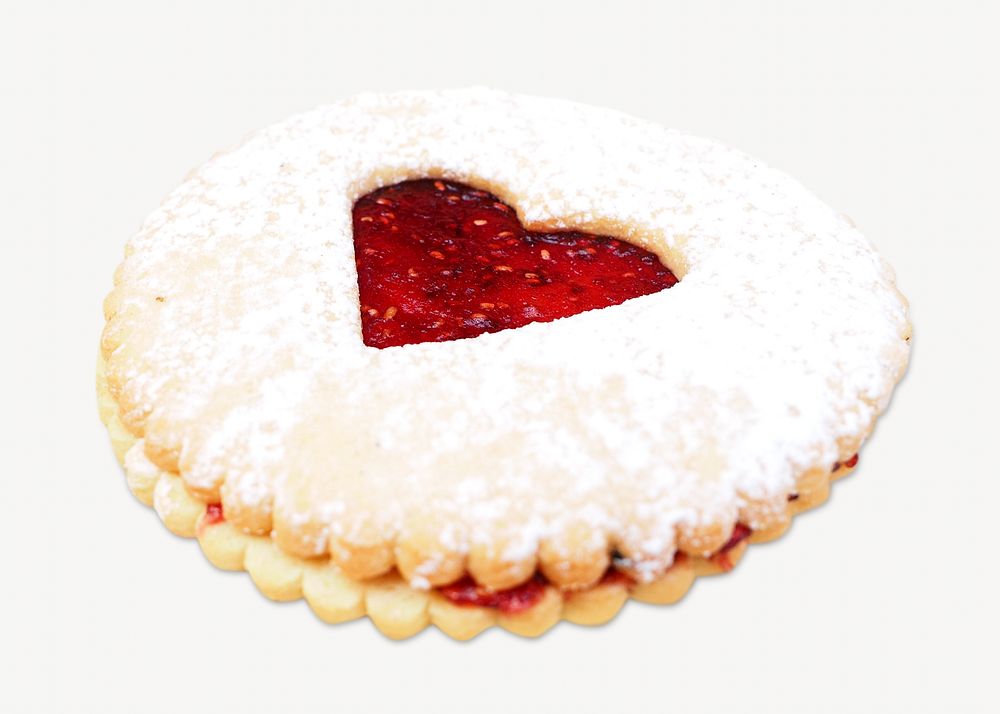 Bulgarian Christmas jam-filled cookie isolated image