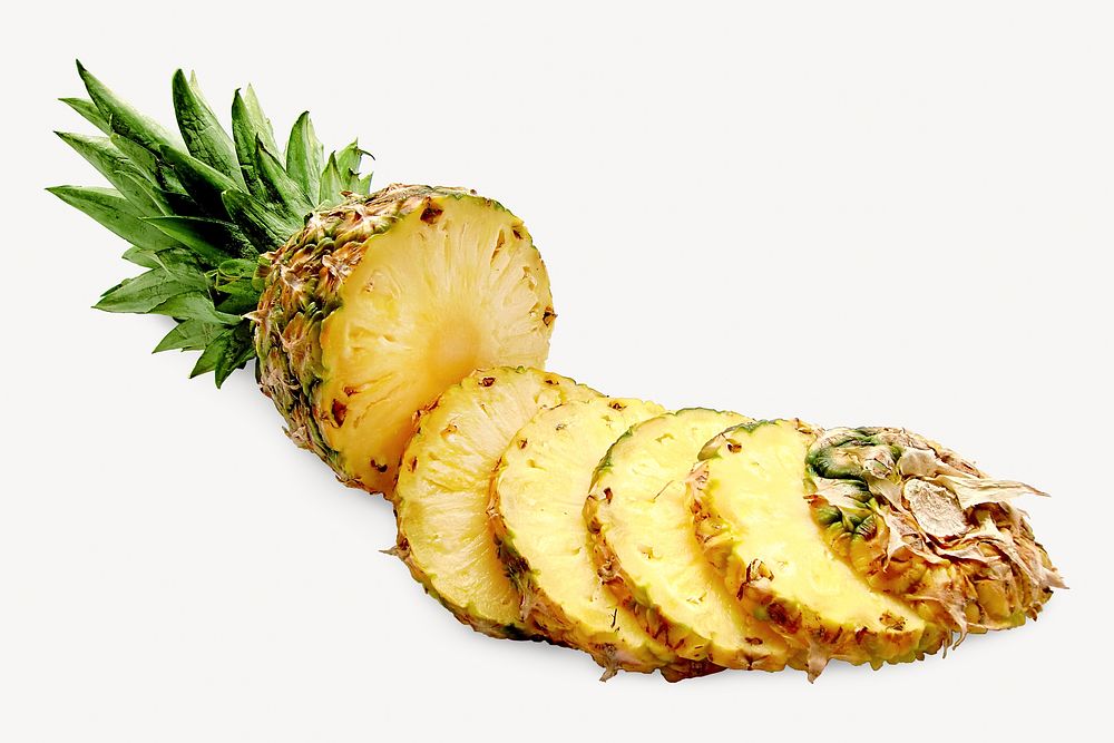 Pineapple image on white design