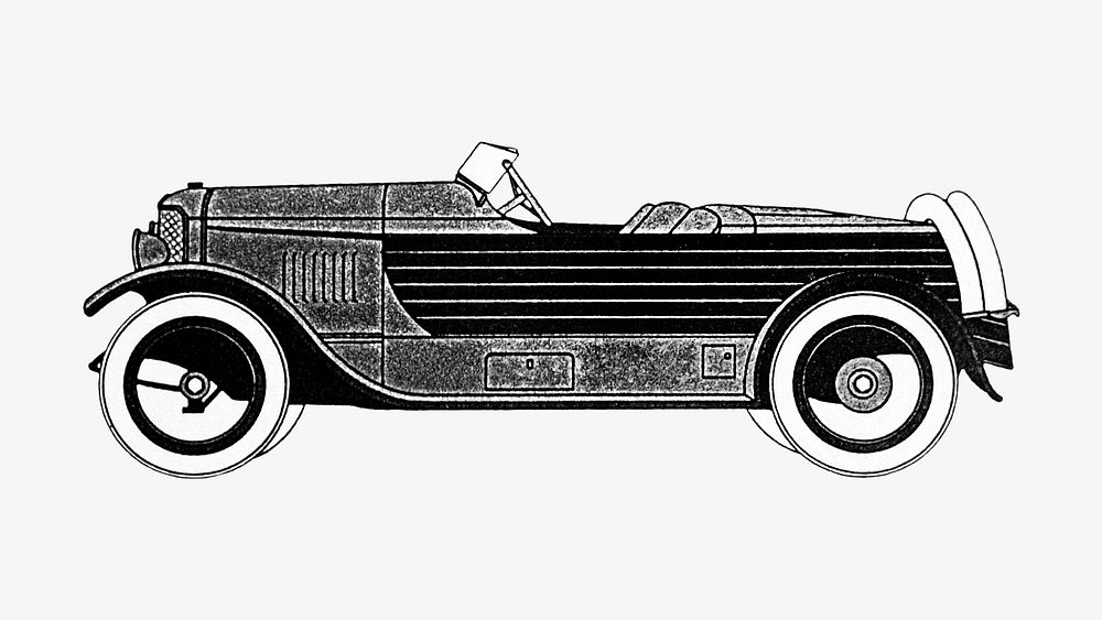 Classic car illustration. Remixed by rawpixel. 