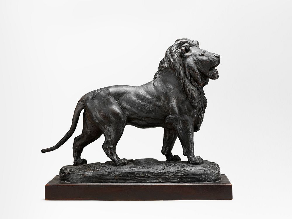 Standing Lion (Lionne debout) (1825–30), | Free Photo - rawpixel