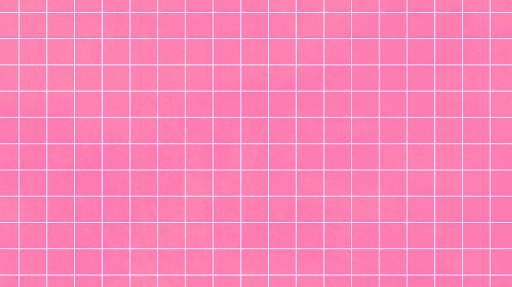Pink grid pattern desktop wallpaper