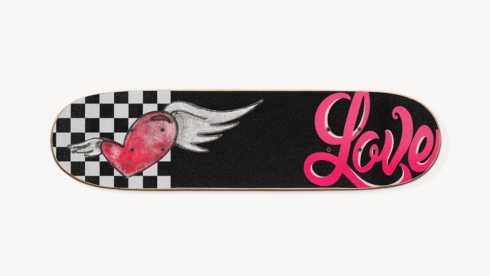 Cool black & pink skateboard