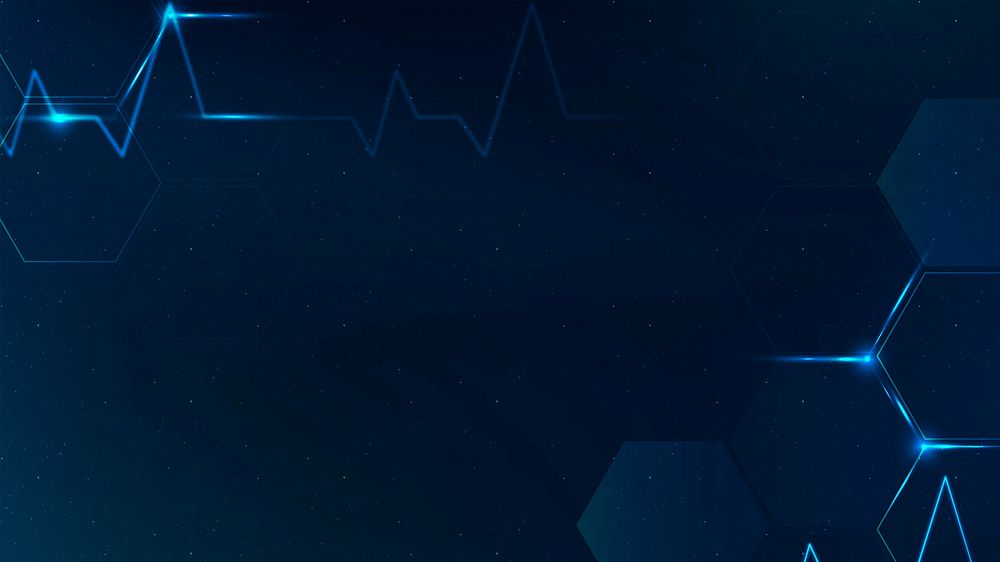 Medical blue technology desktop wallpaper