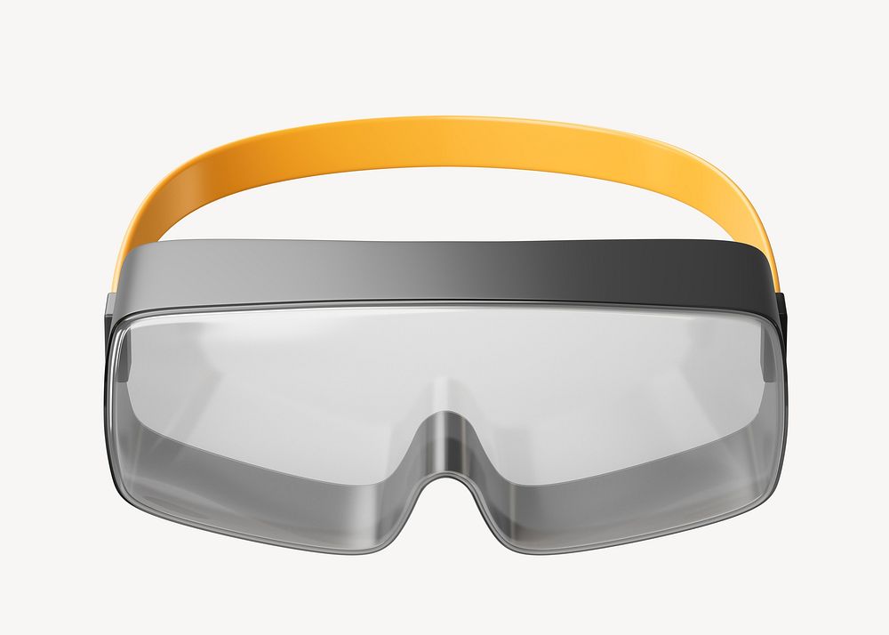 3D safety goggles, element illustration