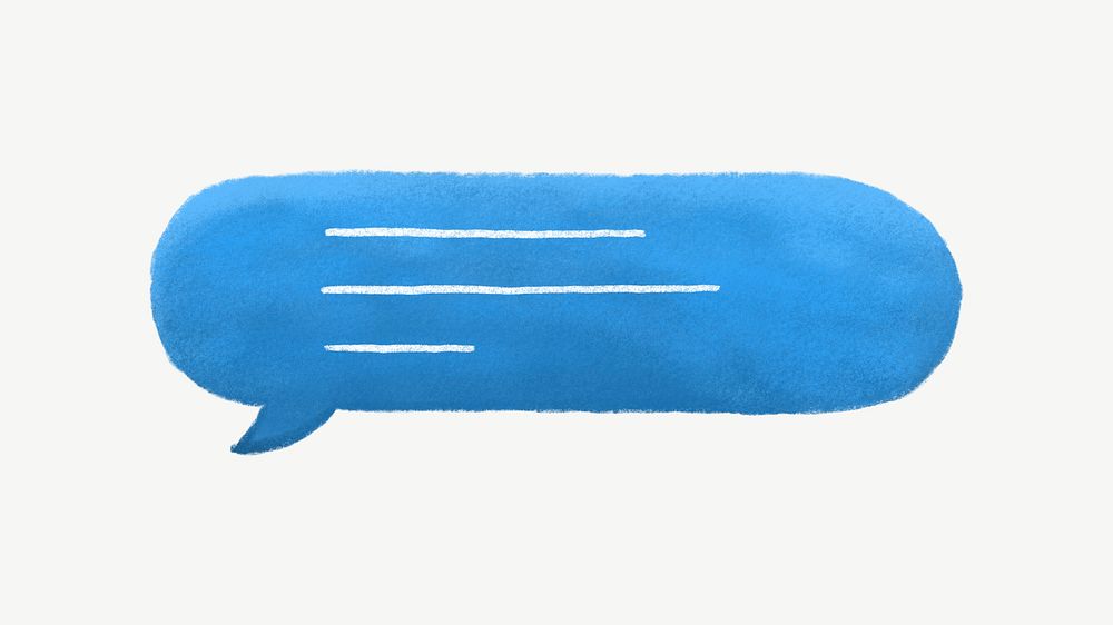 Blue Speech Bubble Design Element | Premium PSD Illustration - Rawpixel