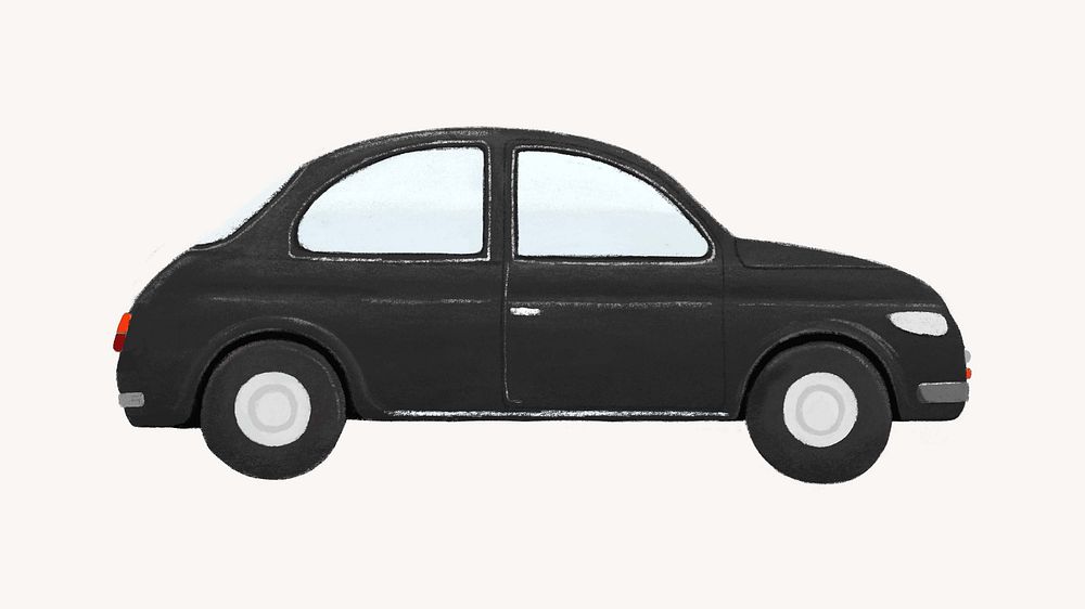 Black car vehicle illustration