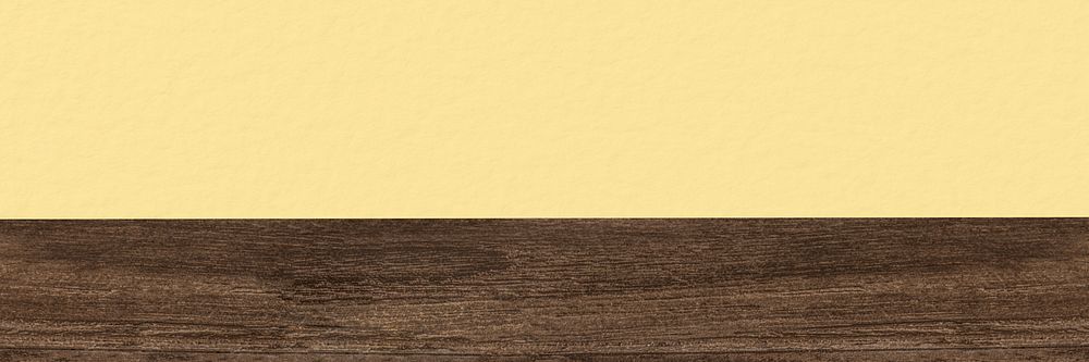 Yellow wooden table background