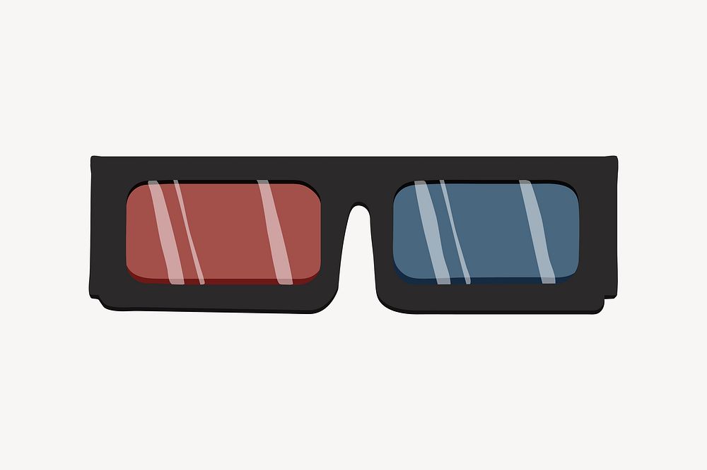 3d movie glasses, entertainment graphic