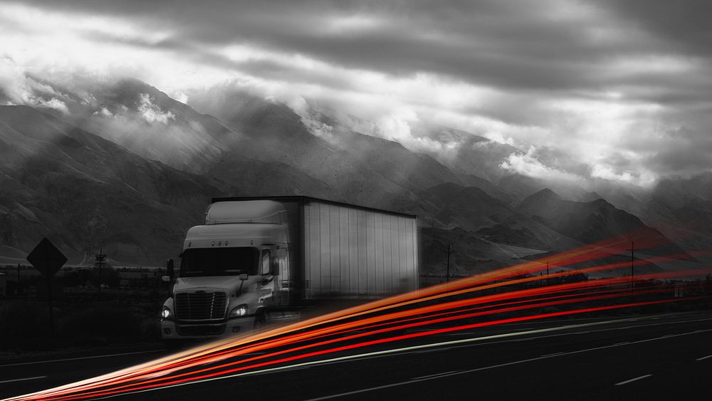Road freight transport desktop wallpaper