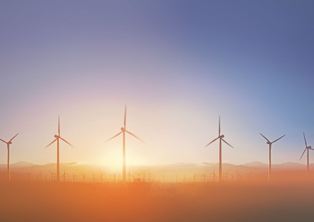 Wind turbine background