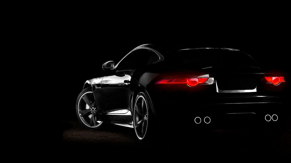 Black sports car desktop wallpaper