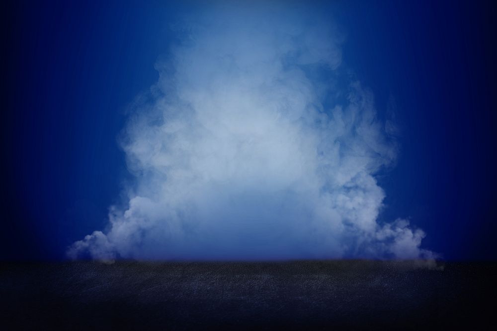 Blue smoke background