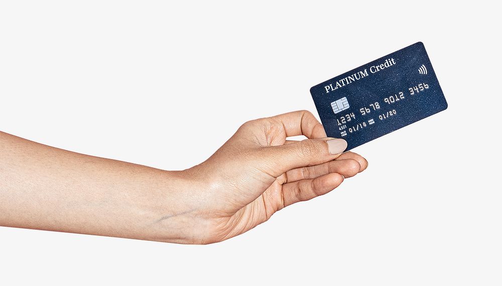 Credit card isolated image