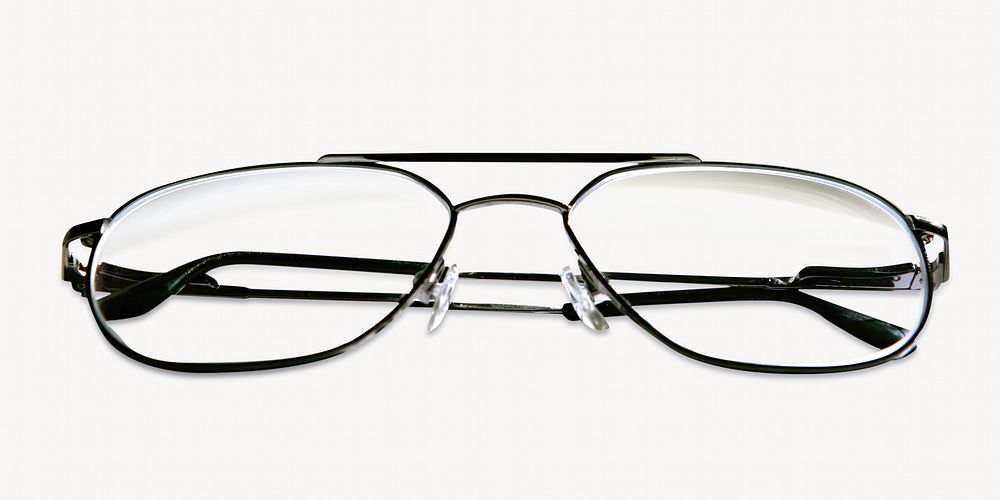 Reading glasses, education isolated image