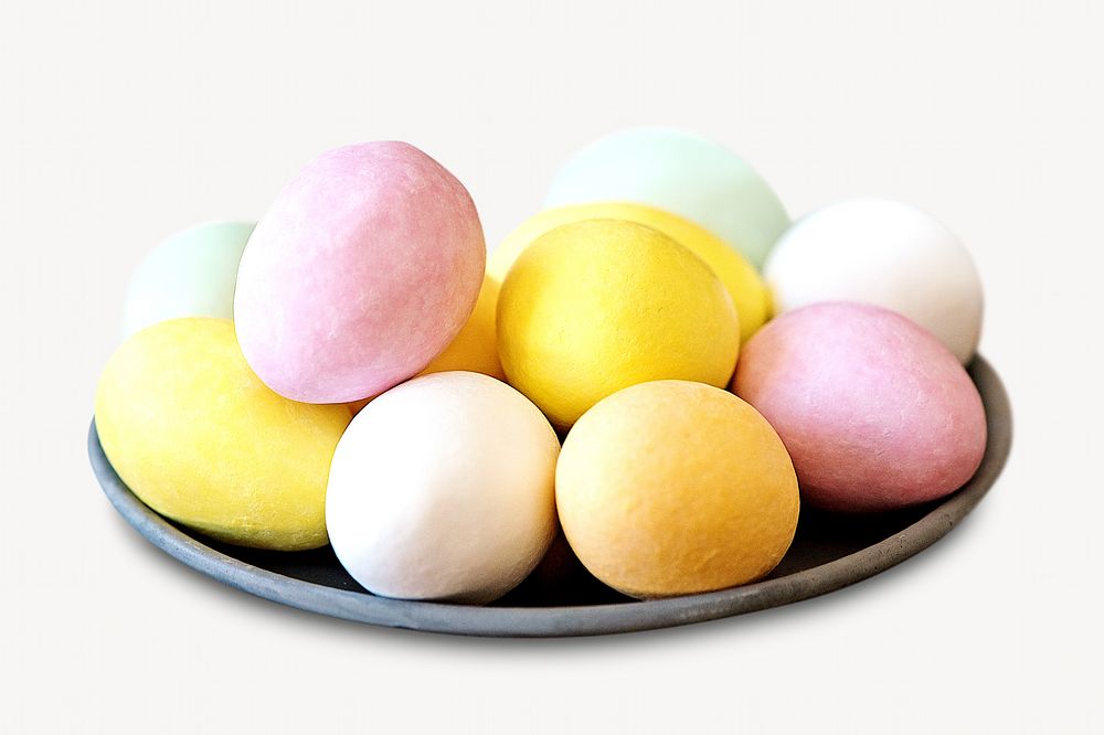Easter eggs isolated image