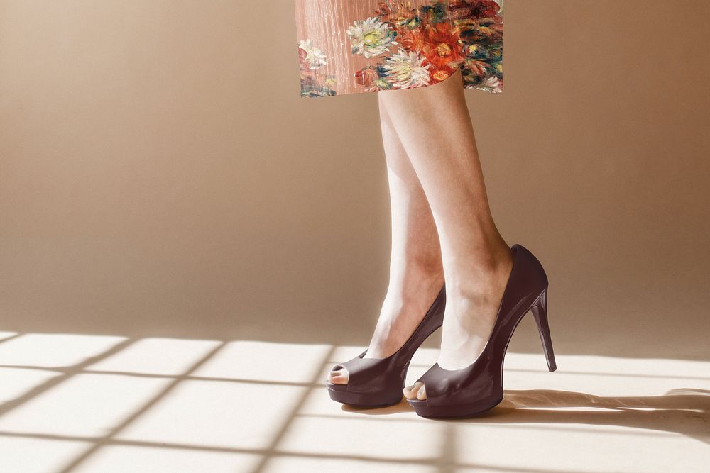 Women's brown high heels