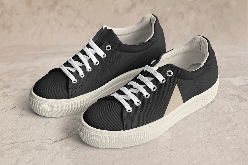 Canvas sneakers mockup psd